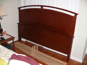 the bed ready to be assembled